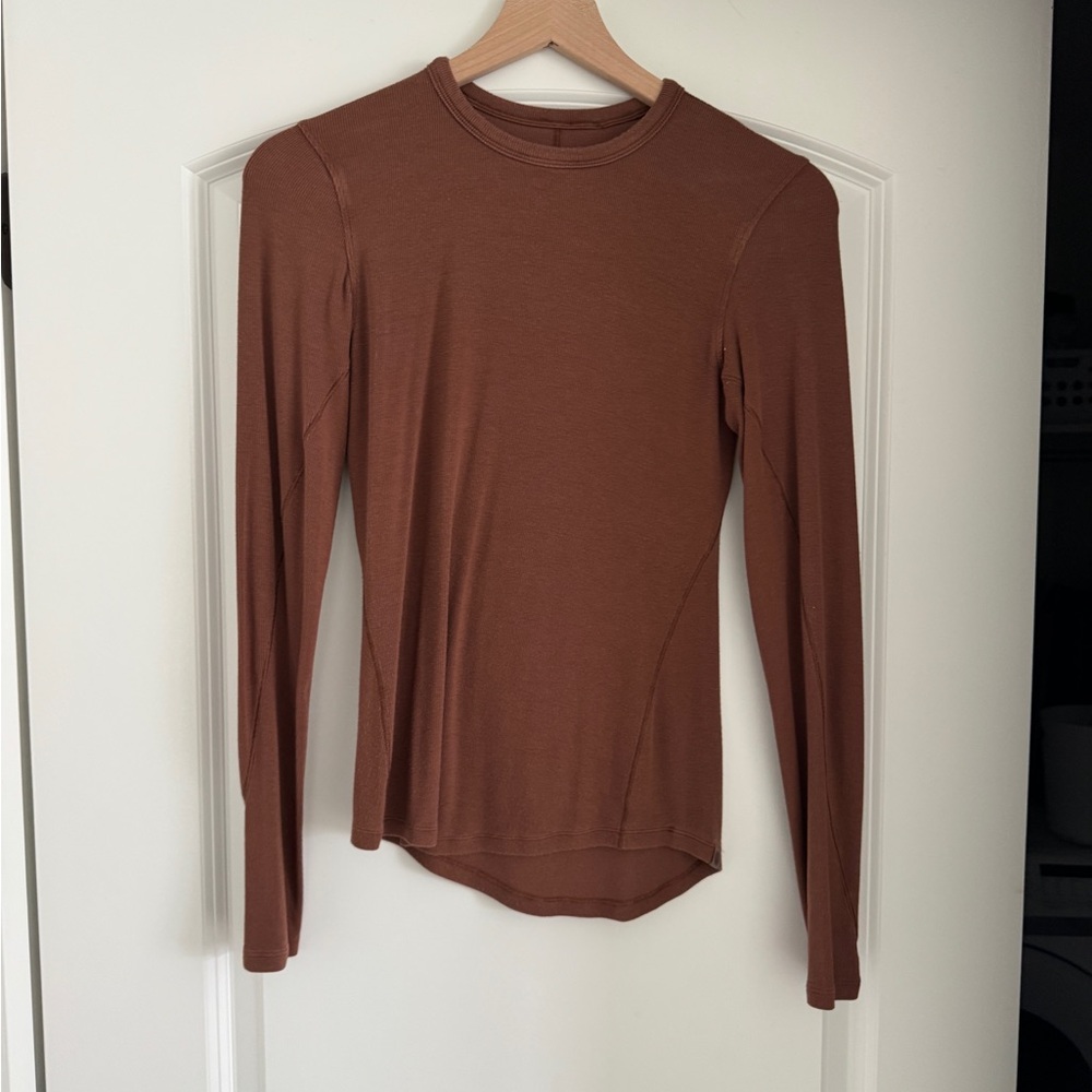 Lululemon Brown Long Sleeve Top